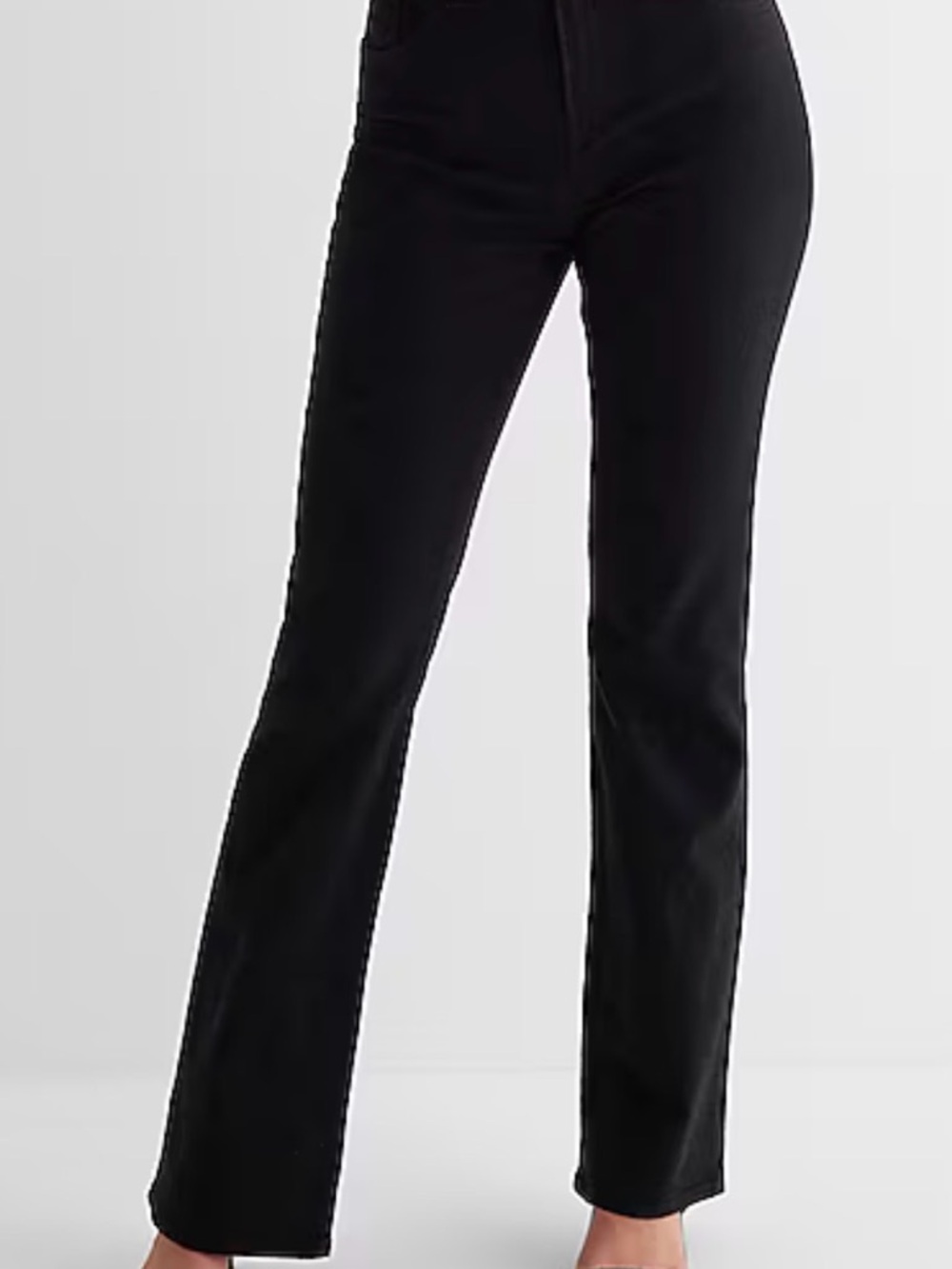 Express Women's Black Mid- Rise Boot Jeans